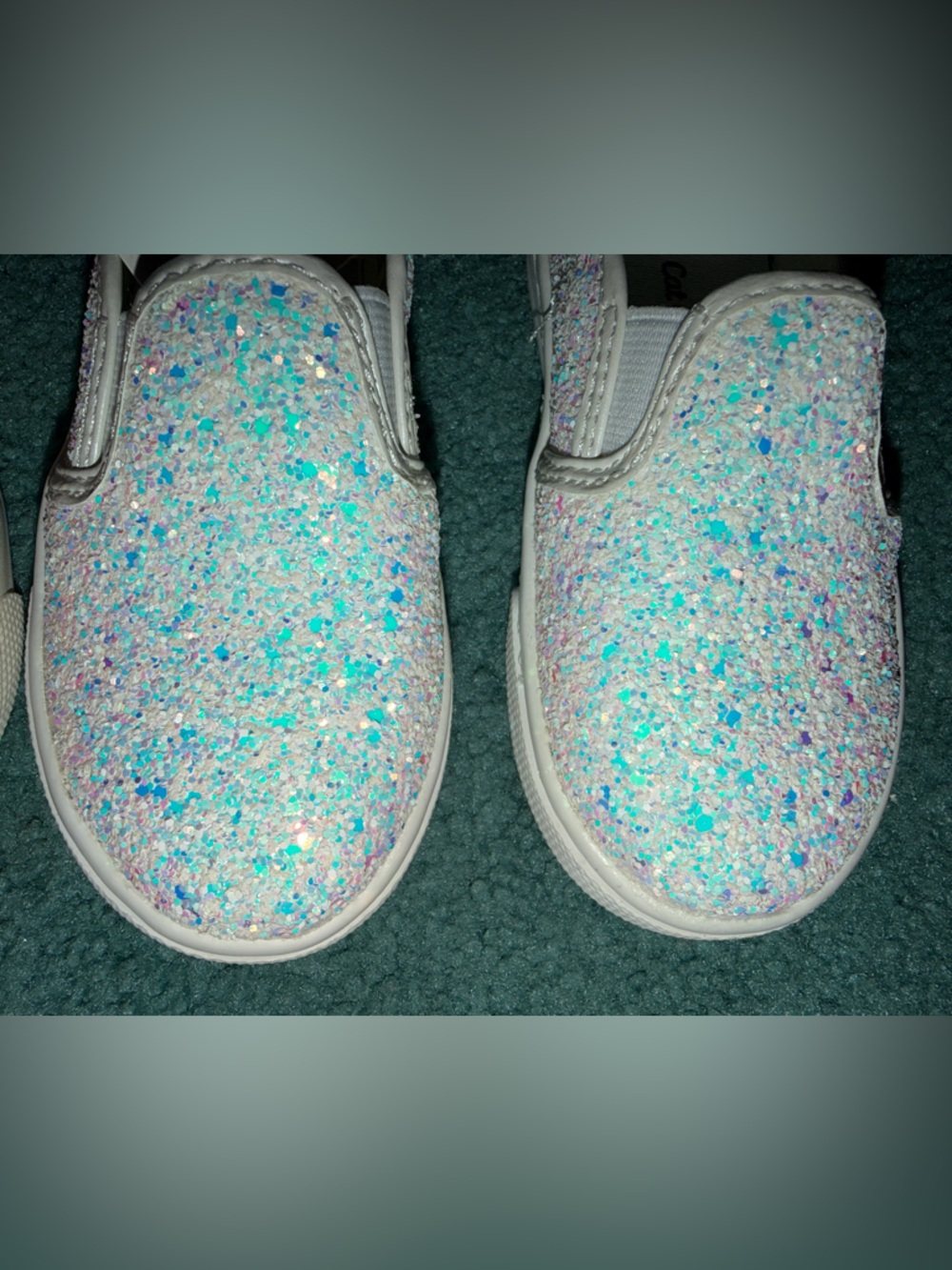 Cat & Jack Kids' Glitter Slip Ons! - Picture 2 of 4